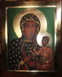 Nr.566.Matka Boża  Częstochowska-wym.40-32cm